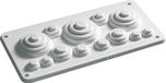 Hager Verdelers IP44 toebehoren Invoerplaat sparing kast/lessenaar