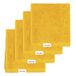 Pantone™ - Washandjes 30 x 30 cm, 4 stuks badstof van puur katoen, 100% OEKO-TEX-gecertificeerd, set van kleine multifunctionele badhanddoeken, zacht en absorberend, ook geschikt als make-up remover