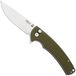 Ontario PFC01 ON9003 Stonewashed 420J2, OD Green G10, Button Lock, zakmes