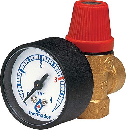 THERMADOR SA Verwarmingsventiel – met manometer – diameter 20 x 27 mm – Thermador S20zm