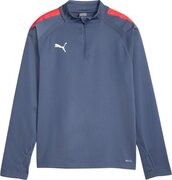 Puma Teamliga 1/4 ziptop inkyblue/Fire Junior