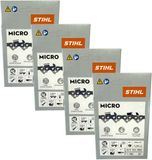 Stihl 4x 1/4" Picco Micro 3 (PM3) chaîne de tronçonneuse 30 cm 1/4" P 1,1 mm 64 TG 4 pièces