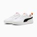 PUMA Rickie Jr 38431140 Unisexe Enfants Baskets - Blanc/Orange/Noir - Taille 38.5