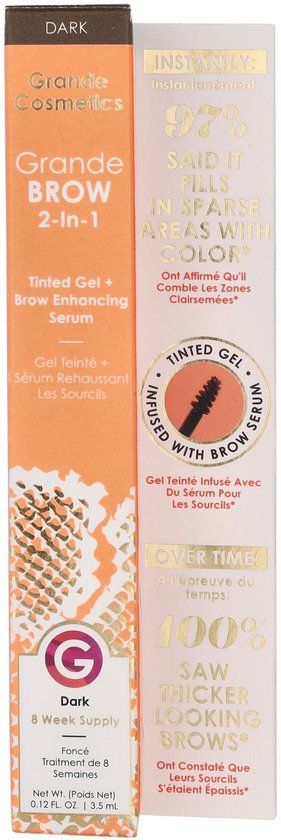 Grande Cosmetics Grande GrandeBROW 2-In-1 Tinted Gel + Enhancing Serum 3.5 ml
