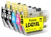 Brother Cartouches d'encre Pack économique - 2 Noir, 1 Cyan, 1 Jaune, 1 Magenta - Compatible avec DCP-J1050DW, MFC-J1010DW