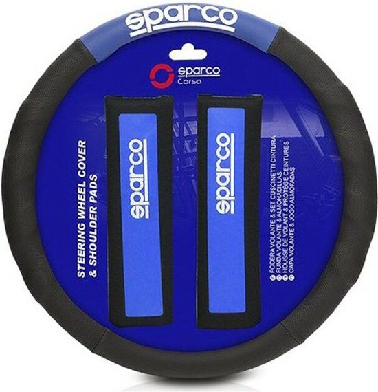 3982 Stuurhoes + kussentjes voor veiligheidsgordel Sparco SPC1111KAZ Universeel