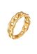 Elli Ring dames band schakels chain look trend goudkleurig, 52 EU, Messing, Geen edelsteen