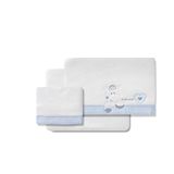 Beddengoed Coralina Beddengoed Minibed Hart Liefde Wit en Blauw