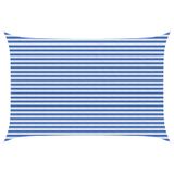 vidaXL Voile d'ombrage rectangulaire 3 x 4,5 m HDPE bleu et blanc