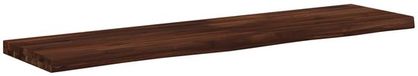 vidaXL Tafelblad Rechthoekig Donkerbruin 120 x 30 x 3 cm