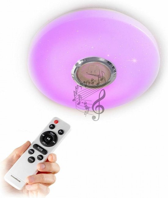 Plafondlamp LED met speakers - verschillende kleuren