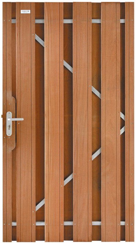 Intergard Hardhouten tuinpoort op poortframe Bangkirai compleet 180x100cm