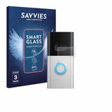 Savvies 3 Stuks Screenprotector - Geschikt voor Ring Video Doorbell 4 / Doorbell 3 - Beschermfolie Glas Transparant