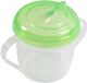 Kinderbeker Poupy BPA-vrije plastic kinderbeker met twee handgrepen en een deksel met tuit, wasbaar en herbruikbaar