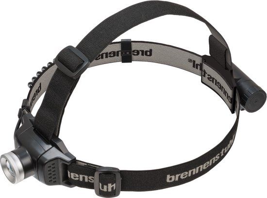 Brennenstuhl LuxPremium LED Headlamp - 250 Lumens, Rechargeable, IP44 - Black