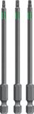 KWB Torsie Bitset - TT10, TT15, TT20 - 100 mm - 3 Stuks