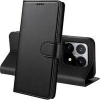 Phonillico® Zwarte Wallet Hoes voor Xiaomi 15T - Magnetische Flipcover met Kaartvak