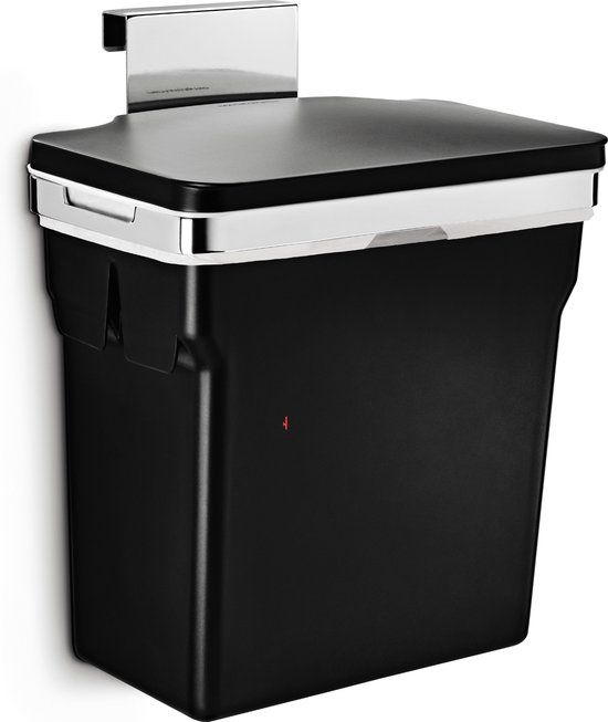Simplehuman In-Cabinet Prullenbak - 10L - Zwart
