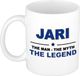 Bellatio Decorations naam cadeau mok - Jari - man myth legend - koffiemok - 300 ml - collega - vaderdag