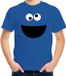 Bellatio Decorations Shoppartners Bv Verkleed carnaval t-shirt - blauw - cartoon knuffel monster voor kinderen - Dieren kostuum shirts - Koekjes 146/152