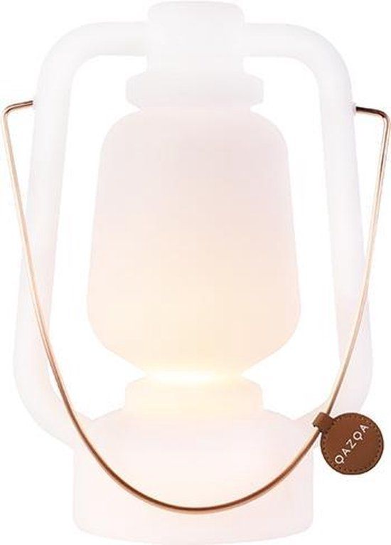 QAZQA Storm - Modern LED Outdoor Floor Lamp - Dimmable - White - 30cm