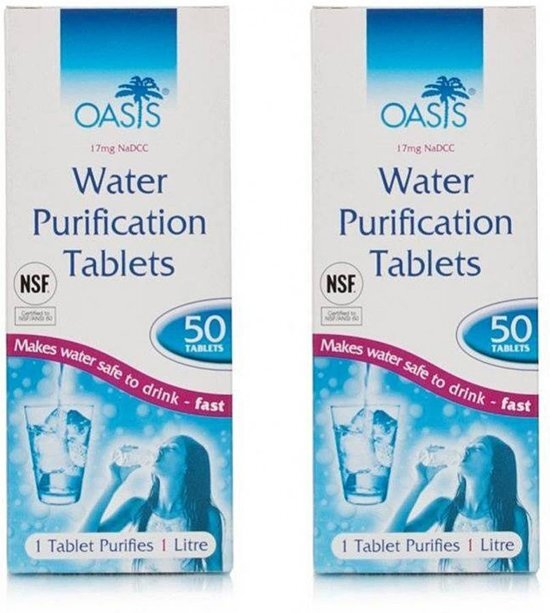 - Oasis Water Zuiverings Tabletten - 2 Pack