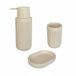 Merkloos Relaxdays Badkamer set - 3-delig - beige