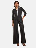 Love & Roses Jumpsuit Zwart / Wit