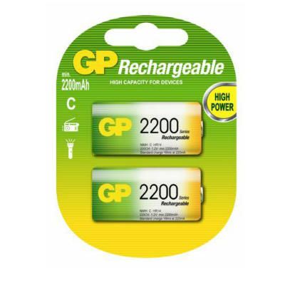 GP ReCyko C 2200mAh NiMH Batterijen - 2 stuks