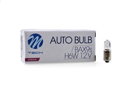 M-Tech H6W 12V 6W Helder - 10 stuks - Autolamp (gloeilamp)