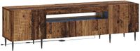 vidaXL LED tv-meubel HAARLEM 153 x 35 x 43 cm Oud hout Bewerkt hout