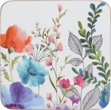 Creative Tops Meadow Floral Onderzetters Kurk Wit 6 Stuks