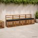 vidaXL Bankkussen VUGHT 1-delig Polyester Zwart 120 x 30 x 5 cm