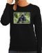 Bellatio Decorations Shoppartners Bv Dieren sweater met apen foto - zwart - voor dames - natuur / Gorilla aap cadeau trui - kleding / sweat shirt XL