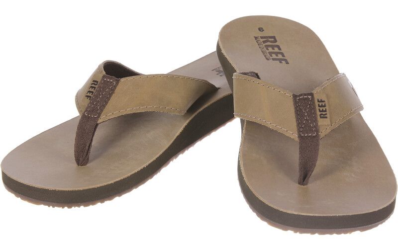 Ree, F. Leather Smoothy Teenslippers Heren, bronze brown 2019 US 11 | EU 44