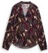 Tom Tailor Chemisier à motif - Taille 36 - brown blurry argyle