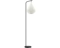 EGLO Minting Vloerlamp - E27 - 158,5 cm - Zwart/Wit - Papier