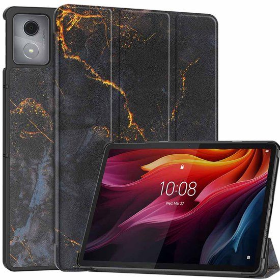 imoshion Tablet Hoes - Geschikt voor Lenovo Tab K11 Plus - Black Marble