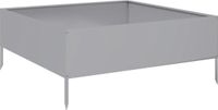 vidaXL Plantenbak verhoogd 100x100x25 cm gegalvaniseerd staal