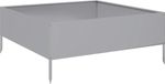 vidaXL Plantenbak verhoogd 100x100x25 cm gegalvaniseerd staal
