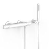 Tres 19016429BM Over-Wall Grifo Termostático Mural Over-Wall Ducha Color Blanco Mate
