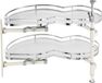 VEVOR Blinde hoekkast links openkast, uittrekbare organizer voor jaloeziekast van 91,4 cm breed, 2 niveaus in hoogte verstelbare schommelbak, softclose keuken wolkrolgordijn organizer, links open