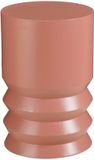 Mica Decorations Mart Bijzettafel – Rond – Metaal – 46 x 30 cm – Oranje