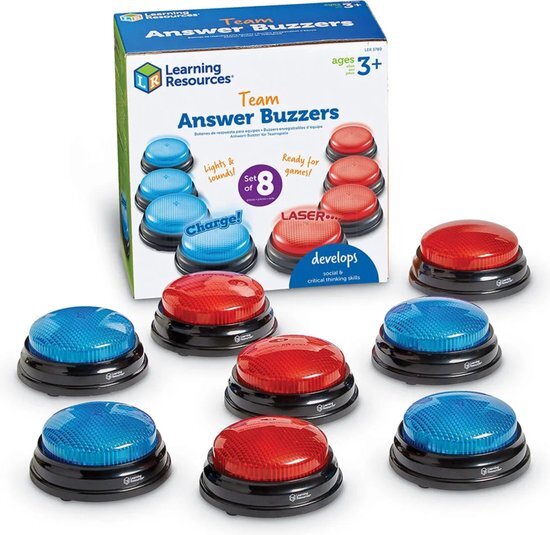 Learning Resources LER3780 Team Antwoord BUZZERS, Multi