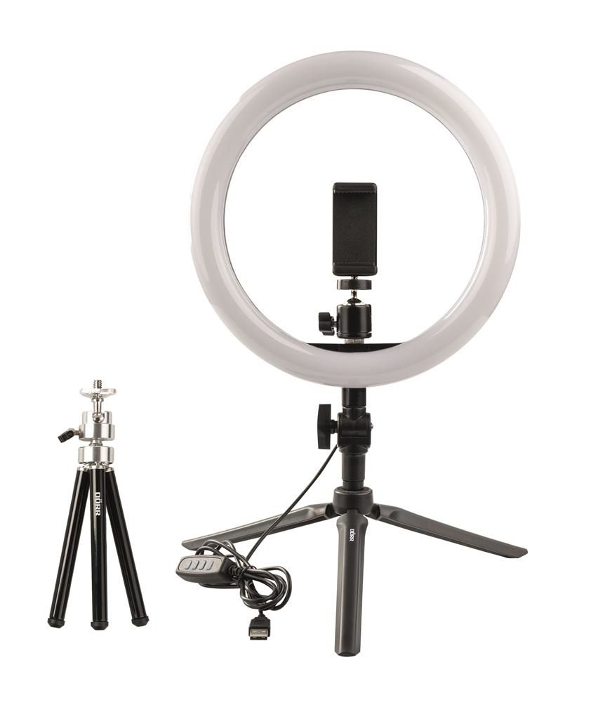 Dörr 371086 Lichtring - 120 LED - Zwart/Wit - 26cm