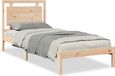 vidaXL Bedframe extra lang zonder matras massief hout 100x210 cm