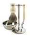 Edwin Jagger Rasoirs Ensemble 4 pièces Imitation Ivoire et Chrome Plaqué Ensemble Réf.S8M77CRB Paquet - 1 paquet