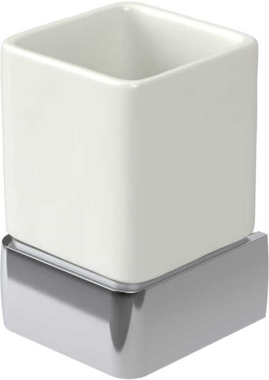 Haceka Aline Bekerhouder keramisch Polished - wit