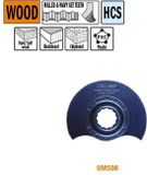 CMT - Ronde HCS multitoolzaagblad voor hout, 87mm