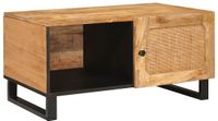 vidaXL Salontafel Naturel 80 x 50 x 40 cm Massief Mango Hout